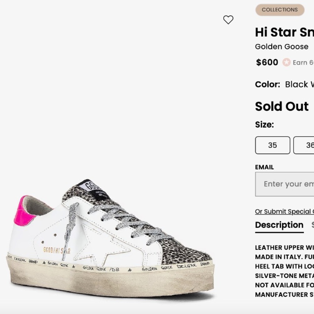 Golden Goose Hi Star Sneaker 37